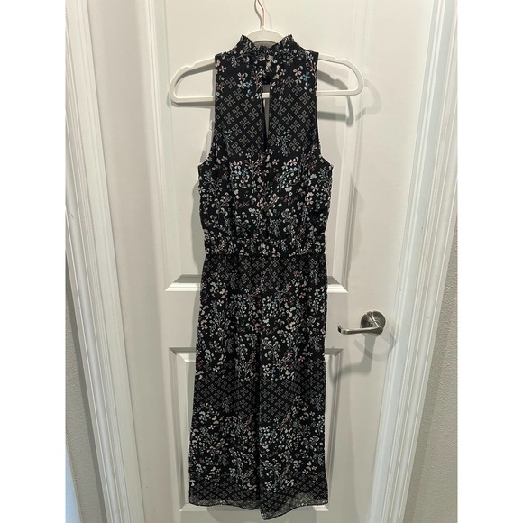 TED BAKER Marcila Hazel High Neck Wide Leg Jumpsuit In Black - Picture 13 of 15